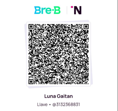 Código QR para el pago del patrocinio